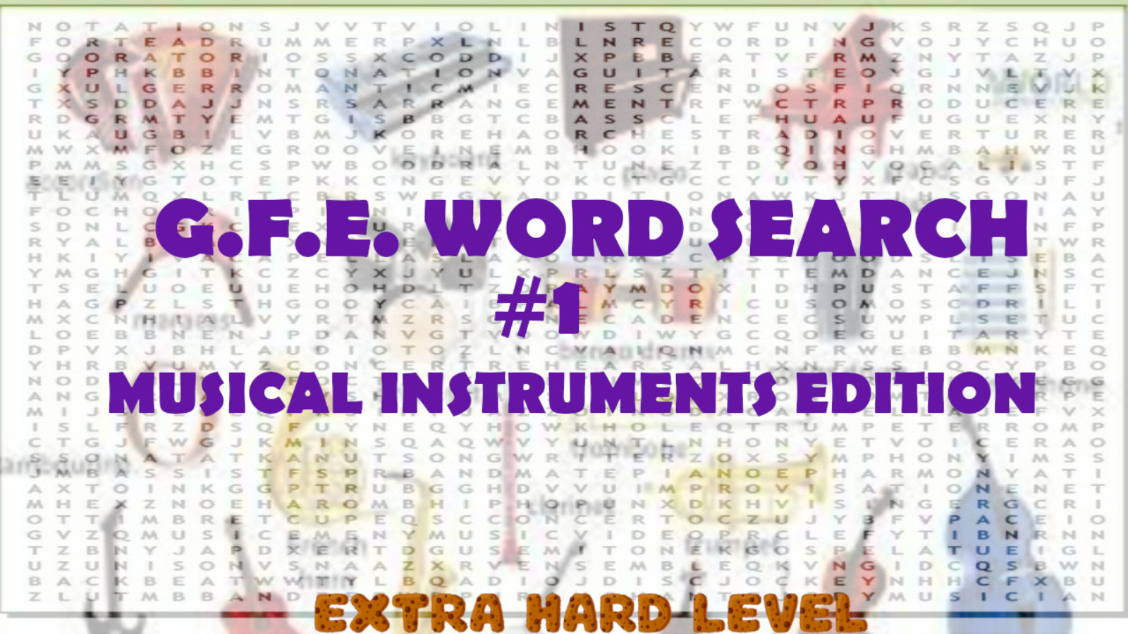 G.F.E. WORD SEARCH #1
