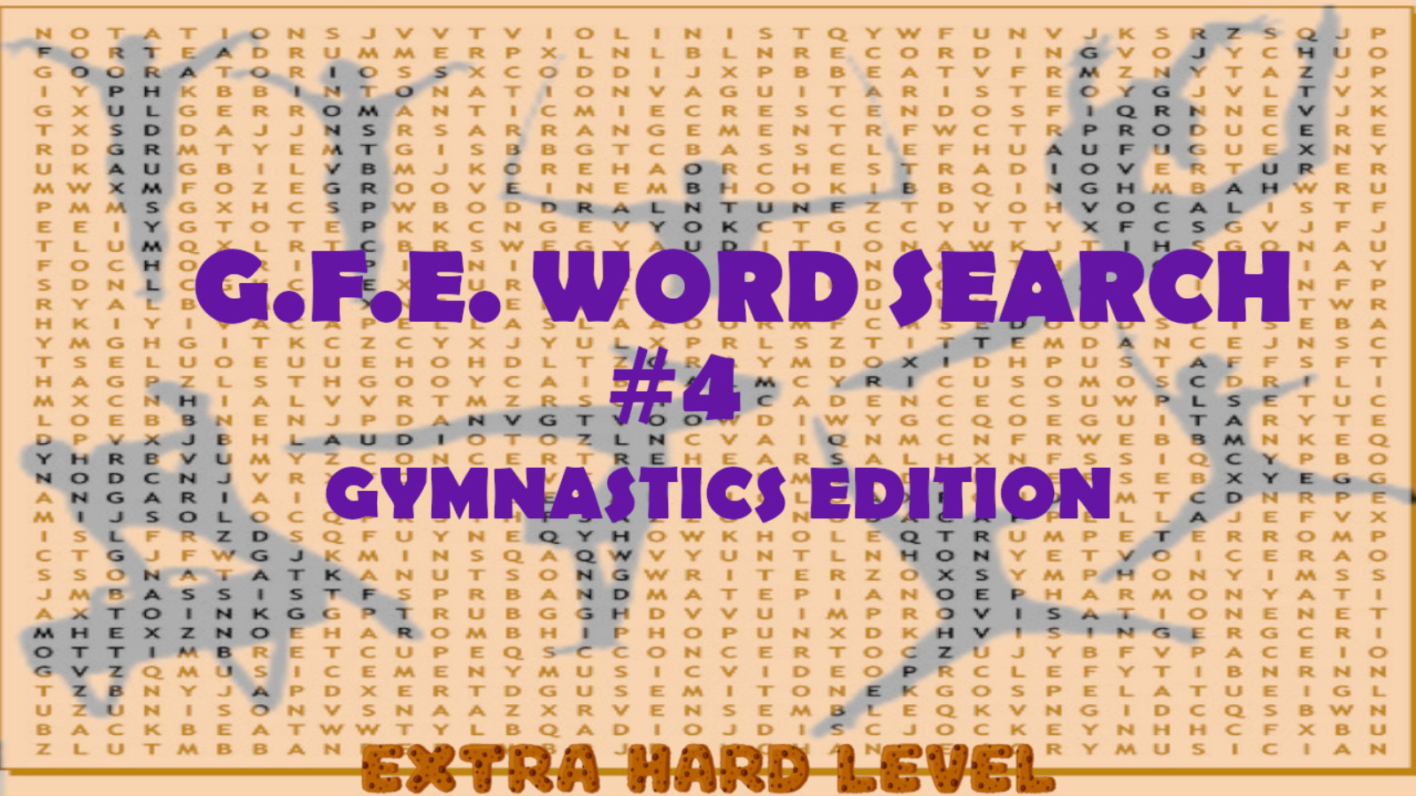 G.F.E. WORD SEARCH #4