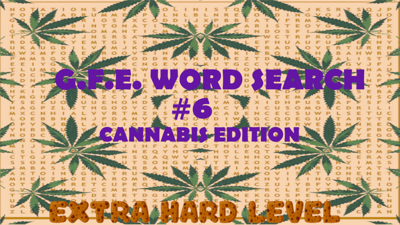 G.F.E. WORD SEARCH #6 NEW
