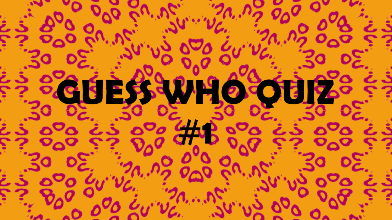 GUESS WHO COVER #1