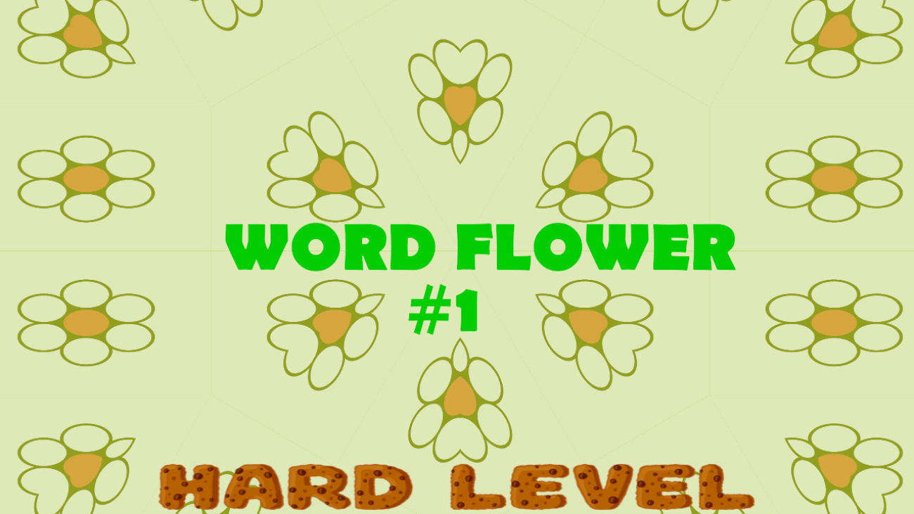 WORD FLOWER #1