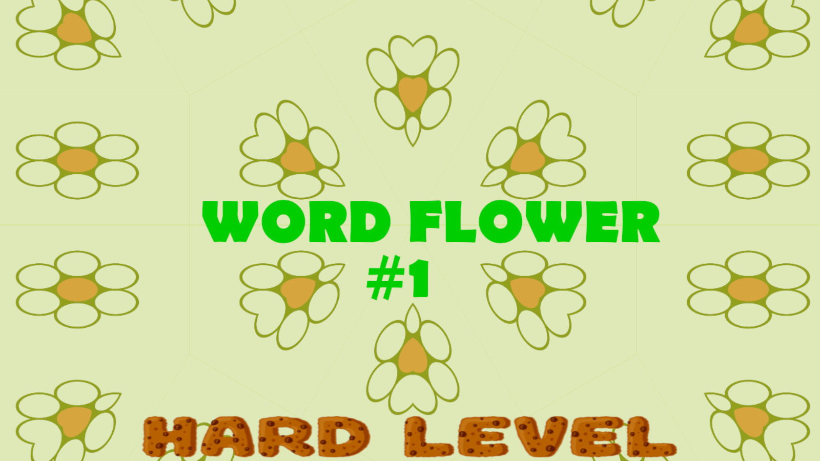 WORD FLOWER #1