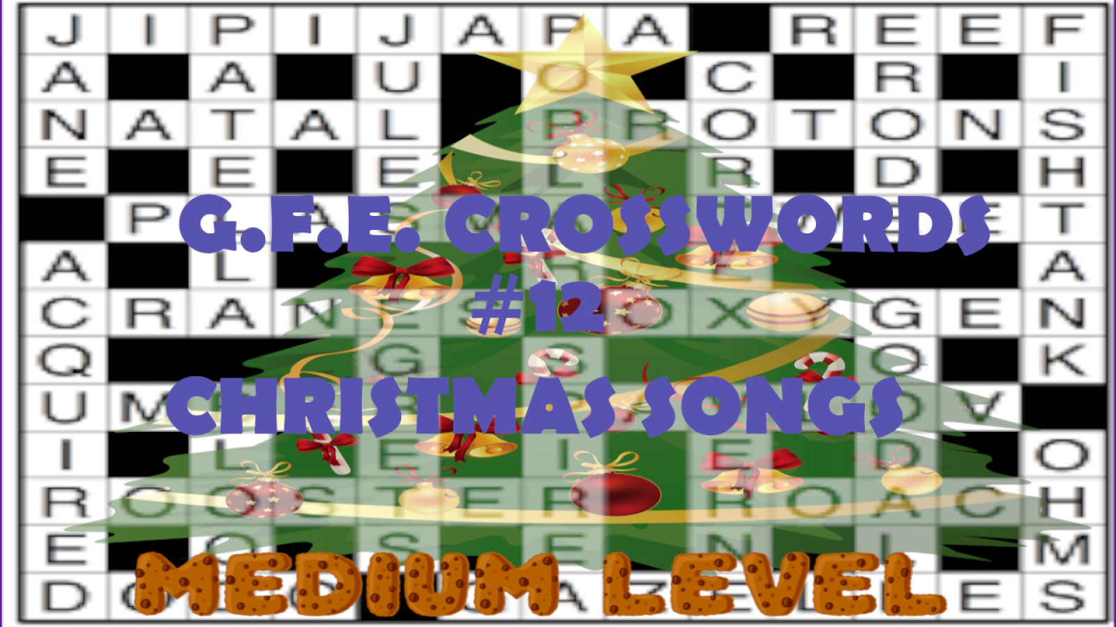 G.F.E. CROSSWORDS THUMBNAIL CHRISTMAS SONGS