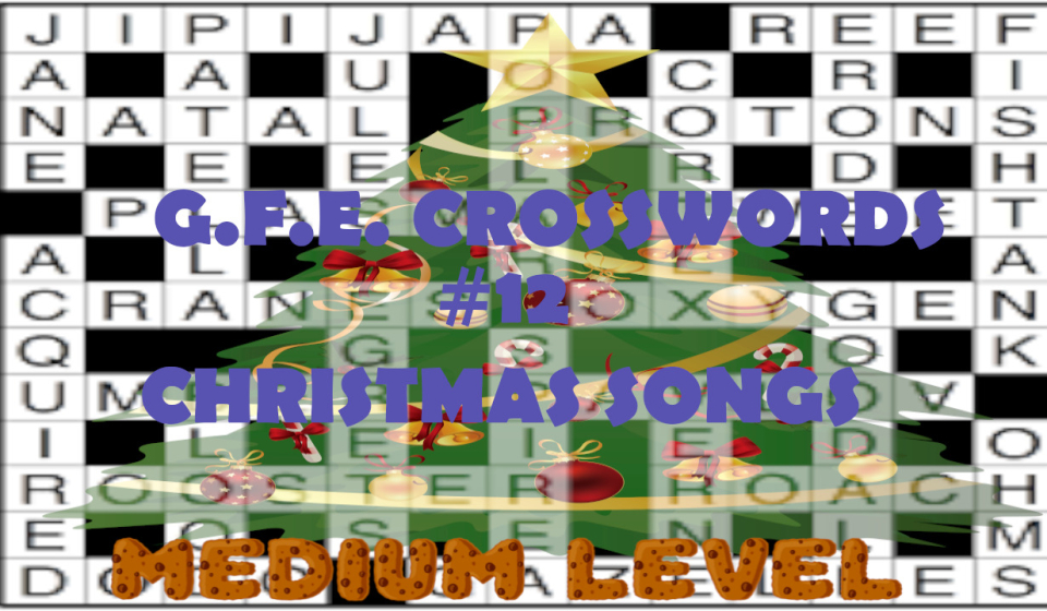 G.F.E. CROSSWORDS THUMBNAIL CHRISTMAS SONGS