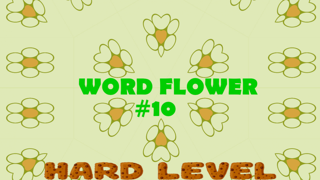 WORD FLOWER #10